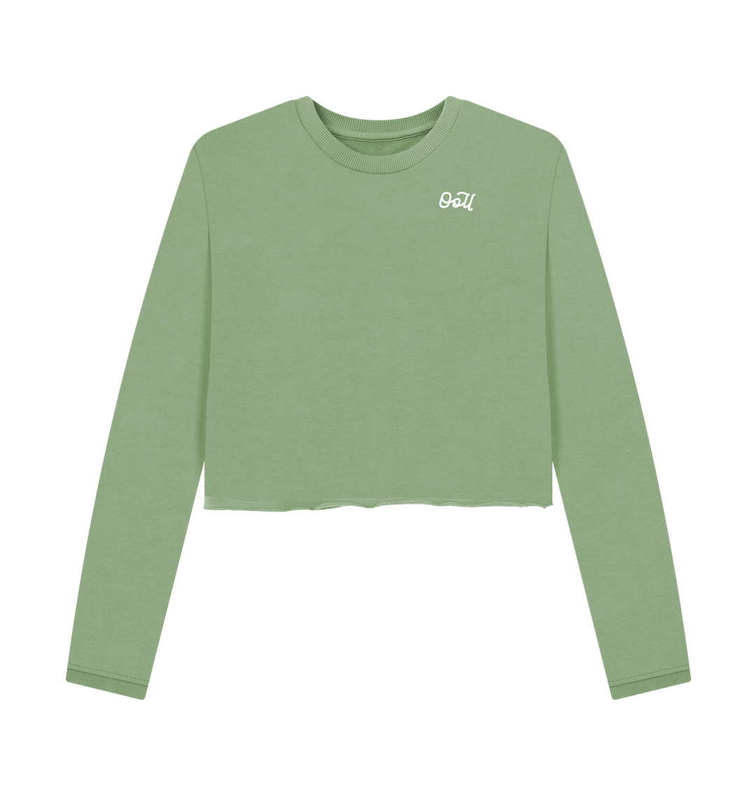 Sage Printed Boxy Jumpers