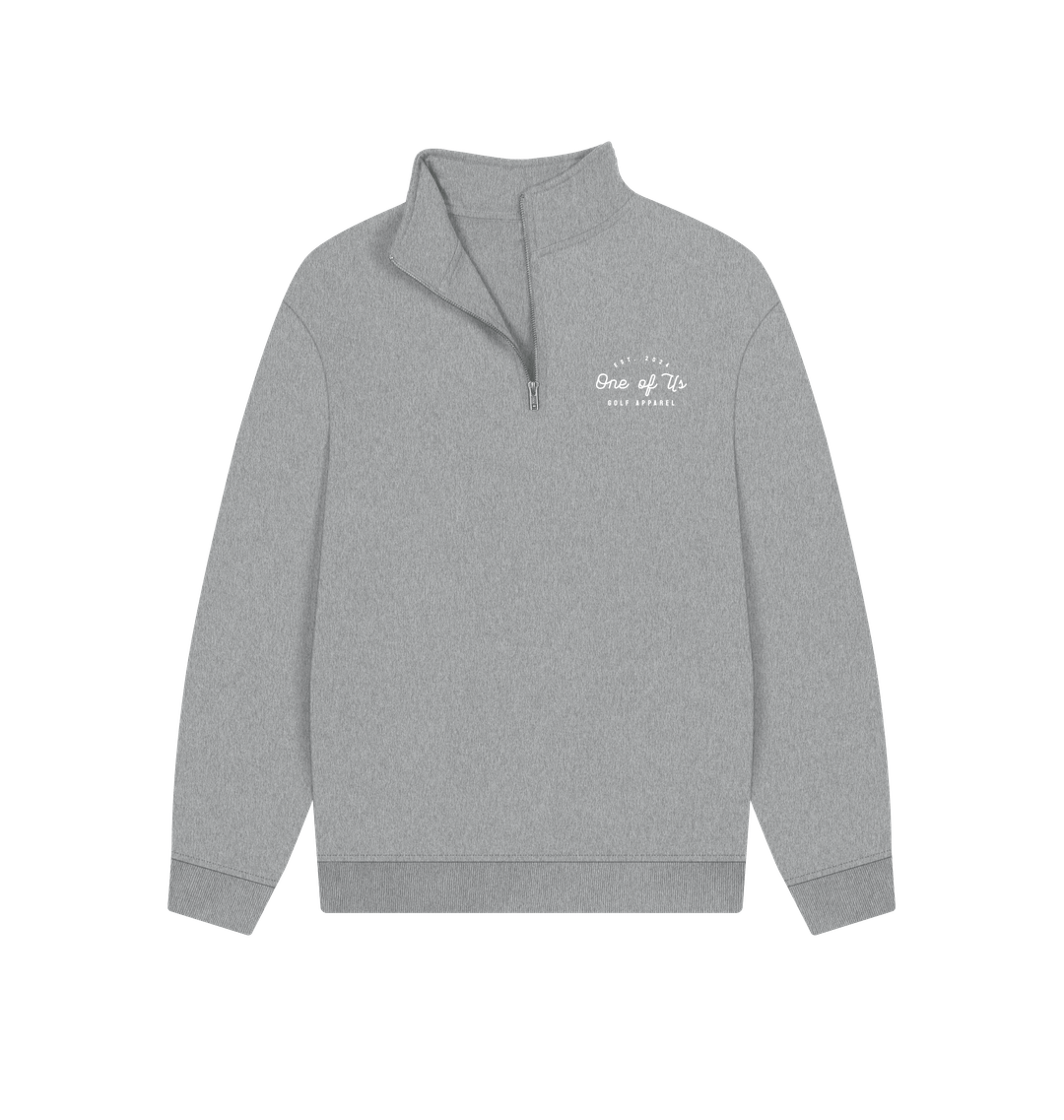 Athletic Grey Printed Sweater Front
