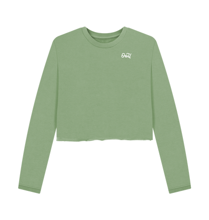 Sage Printed Boxy Jumpers