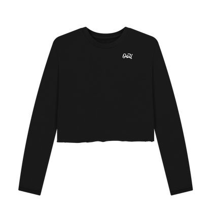 Black Printed Boxy Jumpers