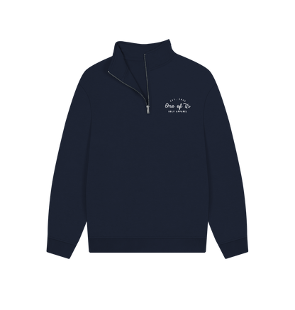 Navy Printed Sweater Front