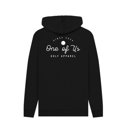 Black Printed Hoody Back
